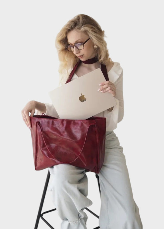 Dina - Mala Tote de Pele