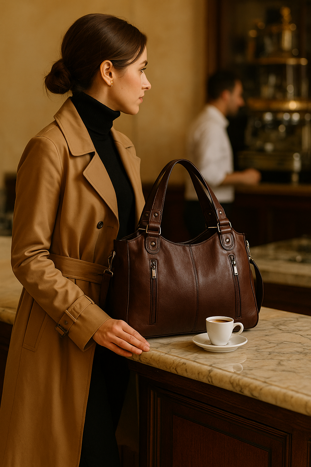 Bolsa de couro Ange