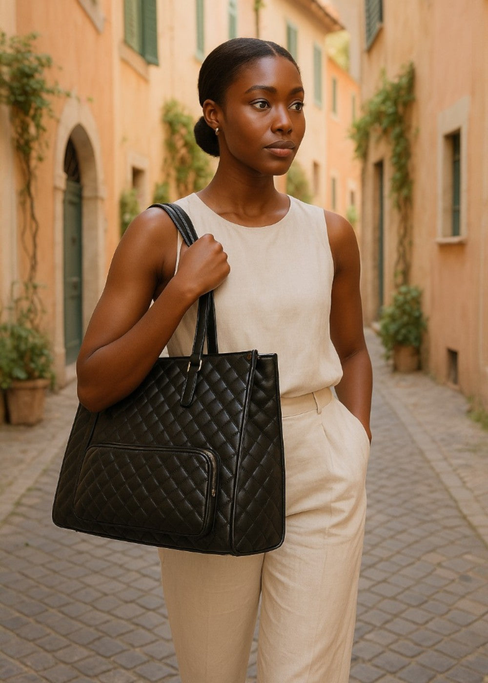 Mala Tote Acolchoada 3-em-1