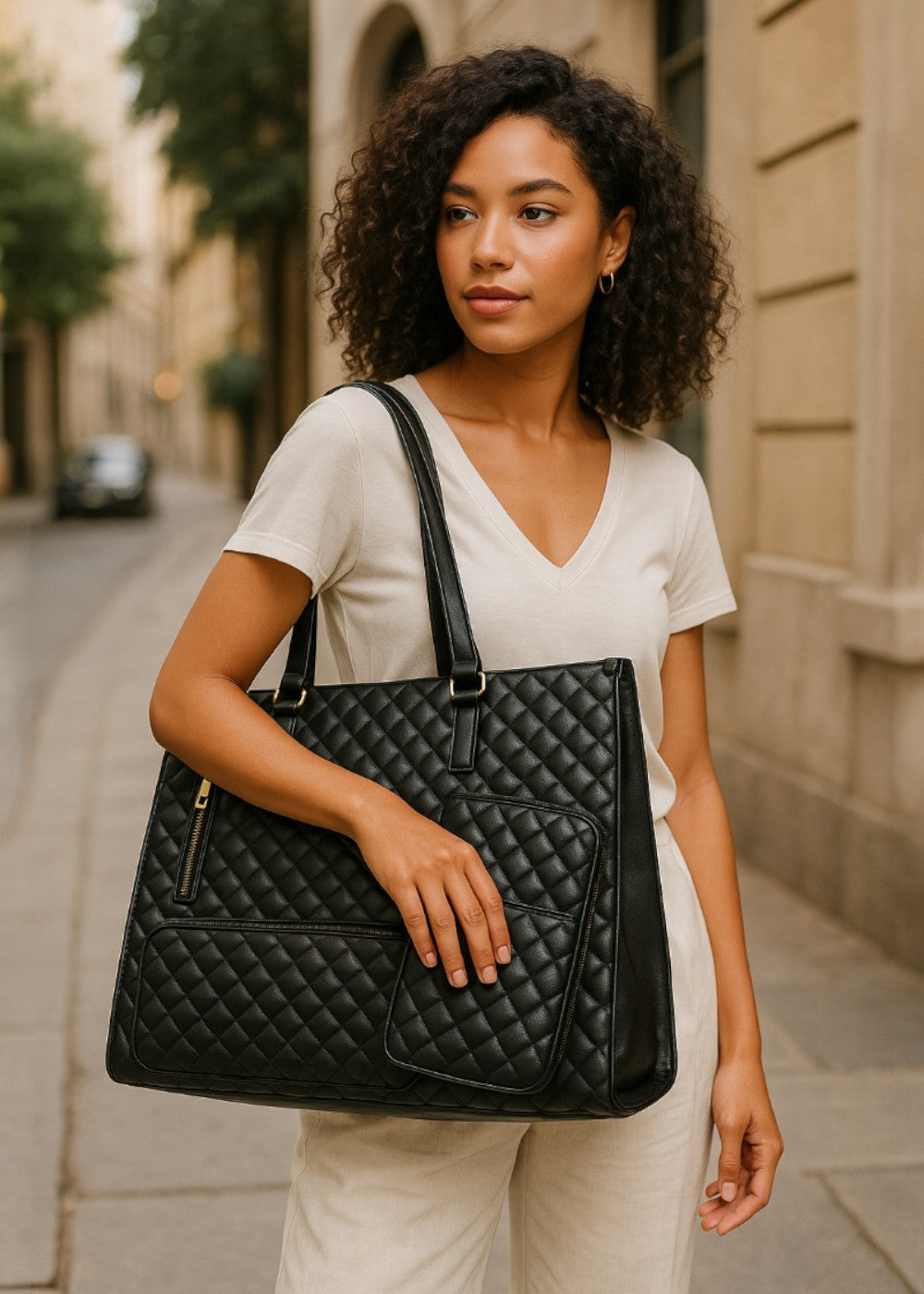 Mala Tote Acolchoada 3-em-1