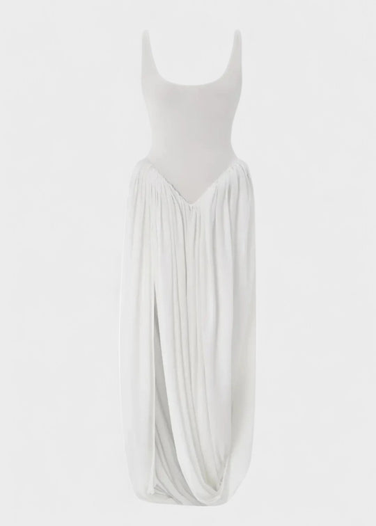 Vestido de verão com body e saia