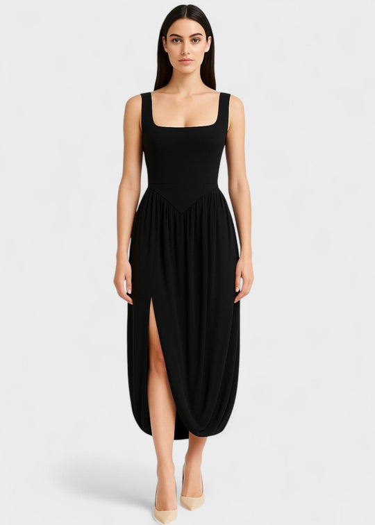 Vestido de verão com body e saia