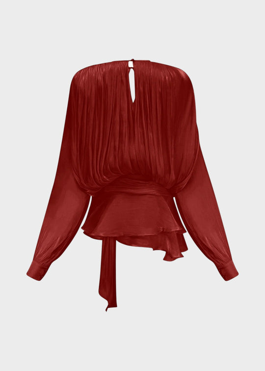Vestido curto plissado