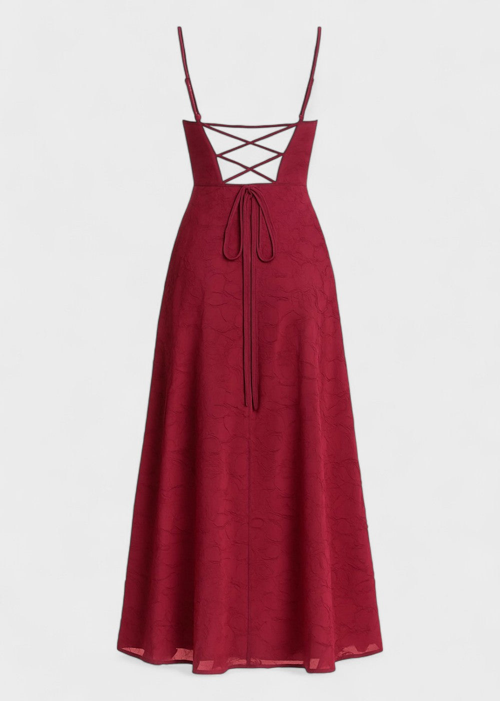 Vestido longo com flores e costas nuas