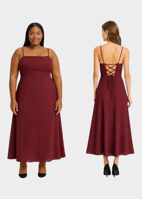 Vestido longo com flores e costas nuas