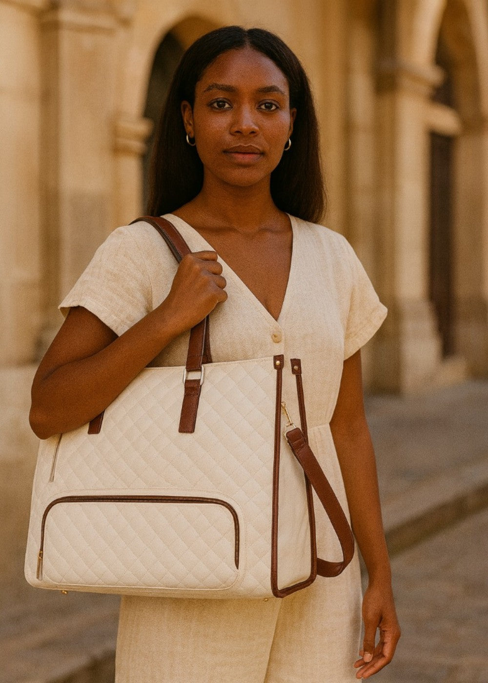 Mala Tote Acolchoada 3-em-1